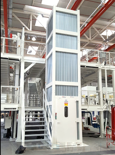 Installation de monte-charge à colonne en Gironde